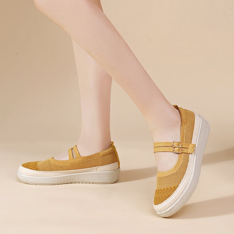 Women's Breathable Knit Slip-On Loafers - Image 3