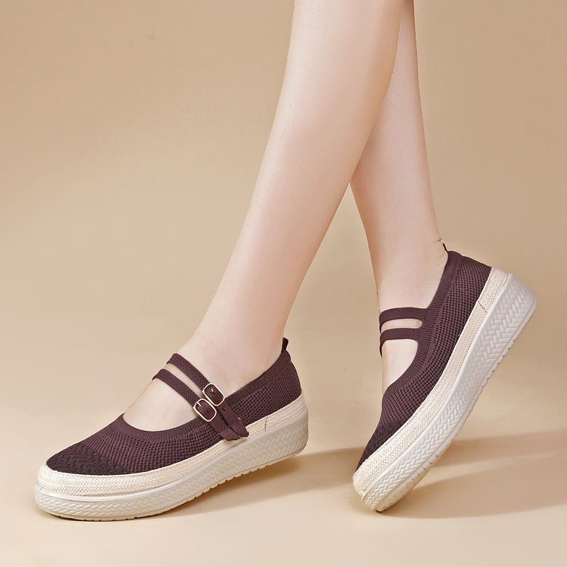 Women's Breathable Knit Slip-On Loafers - Image 2