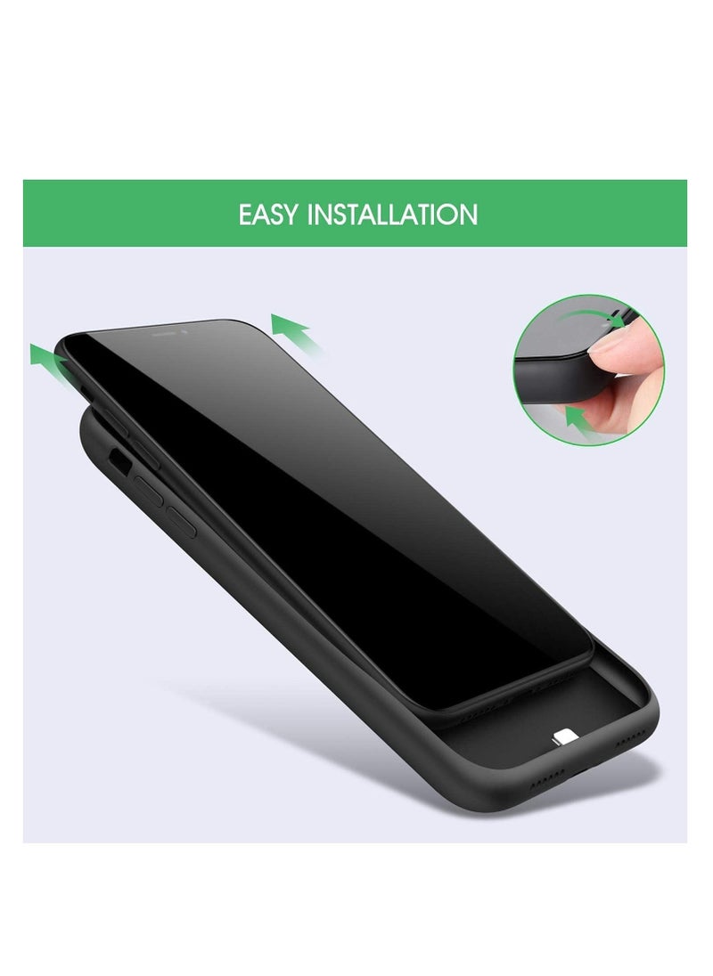 Raxoom Battery Case for iPhone 12, 4500mAh Protective Portable Charging Case for iPhone 12 Rechargeable Extended Battery Pack Power Backup Cover for Apple - Image 4