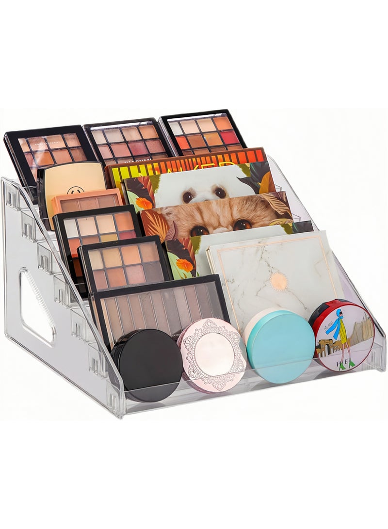 رف منظم لطلاء الأظافر من الأكريليك، حامل ذو 7 طبقات، رف لعرض طلاء الأظافر الجل، منظم للنظارات الشمسية، رف لتخزين الزيوت العطرية - Image 1