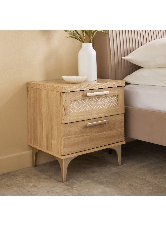 Home Box Ikat Nightstand with 2 Drawers - Image 1