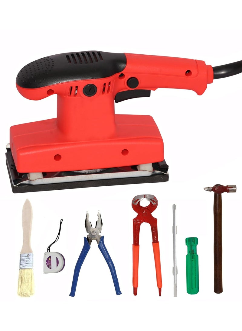 Digital Craft - Digital Craft 450W Sandergrinding Machine Wood Polishing Machine Wall Surface Grinding Machine Dustless Sanding Machine Orbital Sander 450W4 Utility Tools8Inch Pincer Plier - Image 1