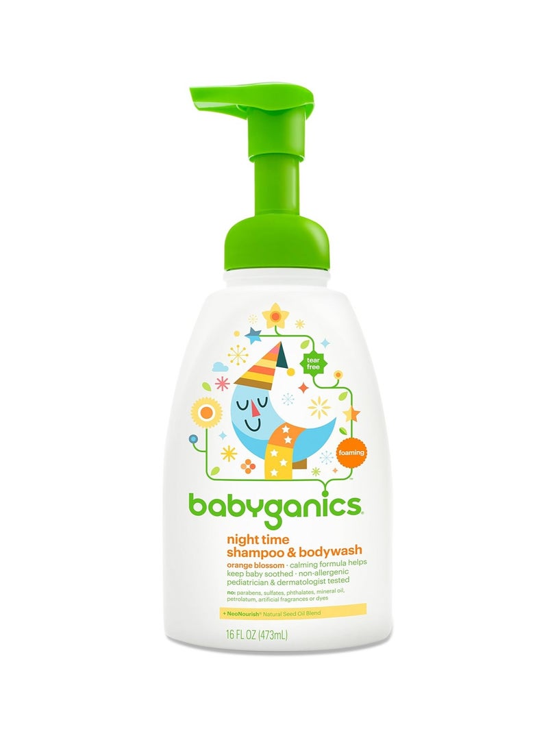 Babyganics - Babyganics Baby Shampoo + Body Wash Pump Bottle, Orange Blossom, 16oz, , Packaging May Vary - Image 1
