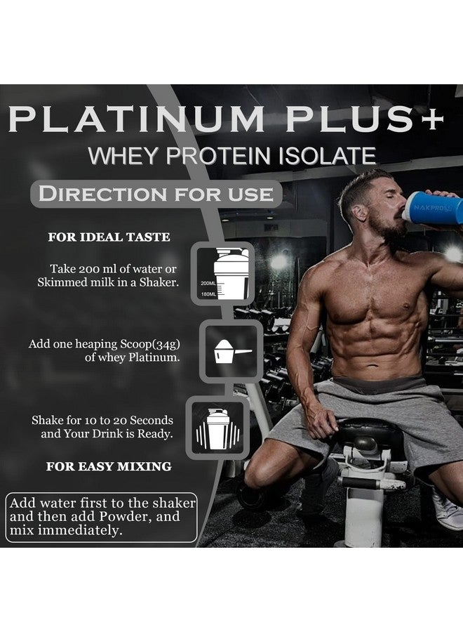 NAKPRO Platinum Plus+ Whey Protein Isolate with Digestive Enzymes | 28g Protein, 6.36g BCAA |Added Vitamins & Minerals (Vanilla, 1 Kg) - Image 5