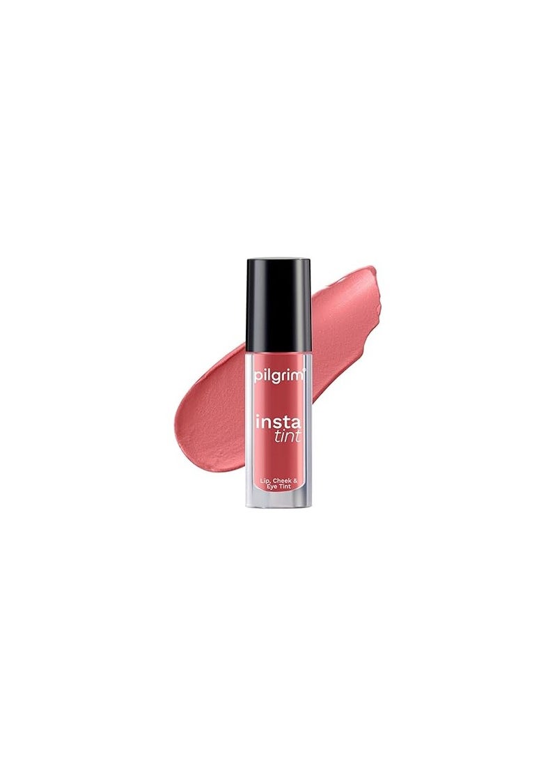 PILGRIM Pilgrim 3 in 1 Lip, Cheek And Eye Tint With Goodness Of Spanish Squalane, Almond Oil, Avocado Oil and Macadamia Nut Oil | Long Lasting Nourishment | Blends Easily 2.5gm (Coral Story - 02)  - Image 1