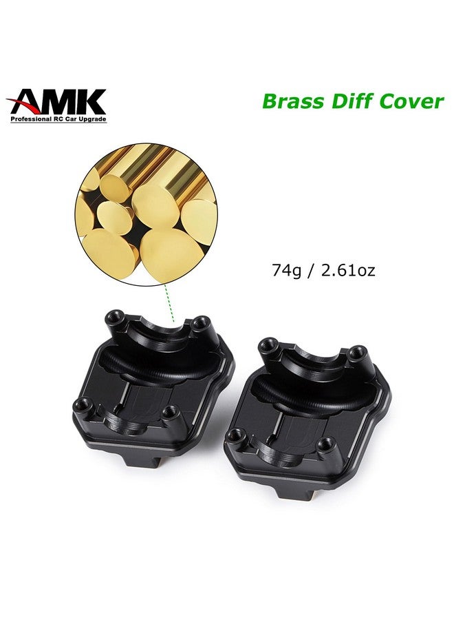 AMK Scx10 Ii Brass Diff Cover Axle Housing Front Rear Universal 74G Differential Case For 1/10 Rc Crawler Ar44 Axial Scx10 Upgrades - Image 3