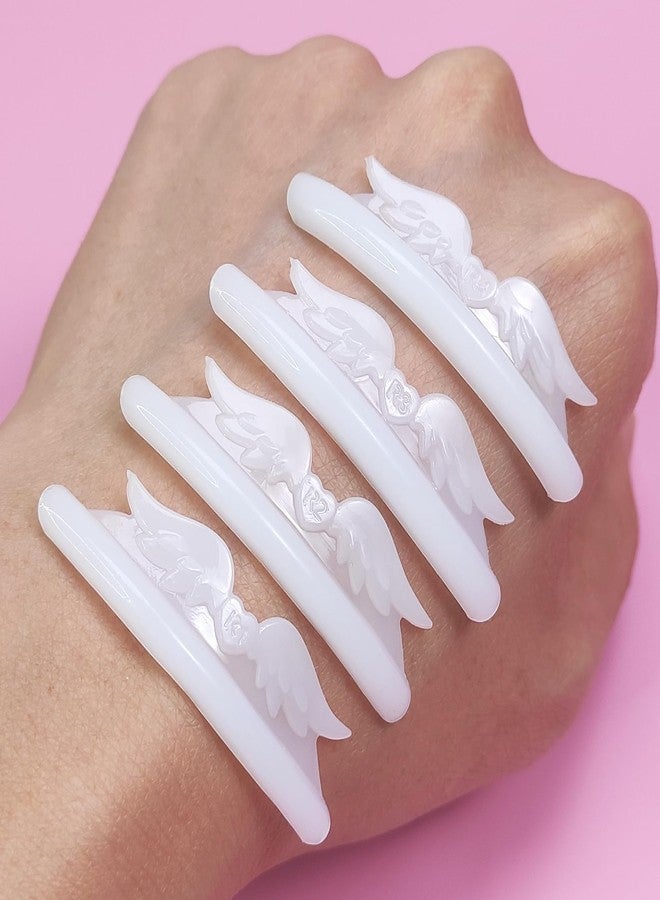 Libeauty Lash Lift Pads Libeauty Reusable Super Adhesive Lash Perm Rods 4 Pairs Silicon Pads Wing Shape Eyelash Lifting Shield DIY Use at Home or Salon Eyelash Curler Tool - Image 3