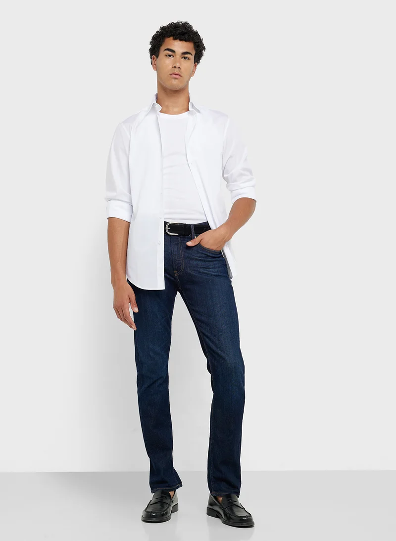 CALVIN KLEIN Regular Fit Stretch Poplin Dress Shirt
