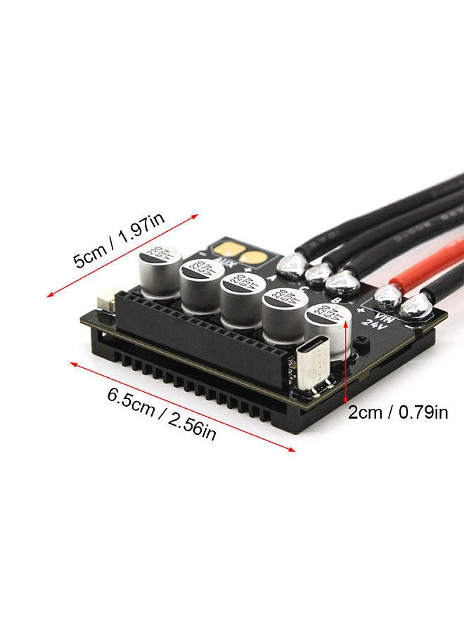 Generic - ODESC V4.0 Driver Board 8-24V 4 Layers Type-C Interface Brushless Motor Driver Module With Heat Sink for DIY Robot / Mechanical Arms / Car Model / Ship Model / 3D Printer / Pan Tilt Slide - Image 1