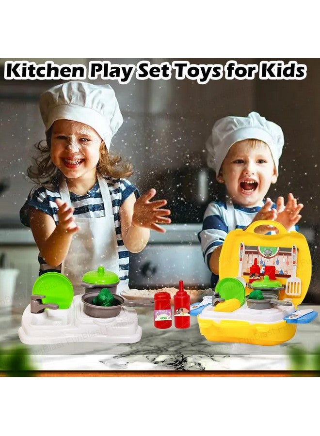 FunBlast Plastic Kitchen Set for Kids, (Pack of 26 Pcs) Kitchen Cooking Pretend Role Play Cooking Food Set Toys -Multicolor - Image 5