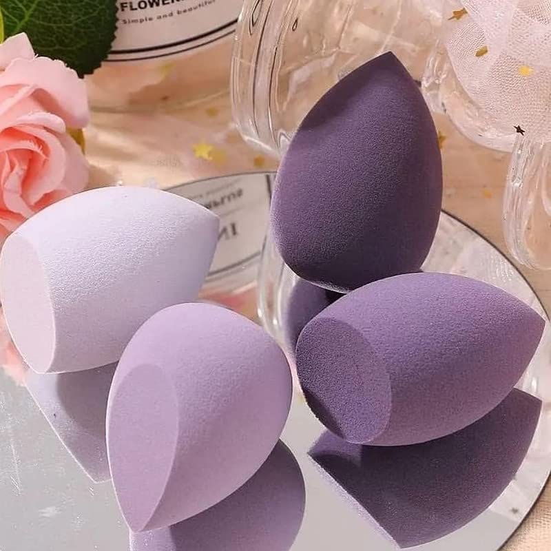 Generic 4 Piece Beauty Blender With Storage Box Makeup Sponge for Blending Face Makeup Foundation Powder Sponge Beauty Tools Women Makeup Accessories Blender Color May Vary  - Image 3