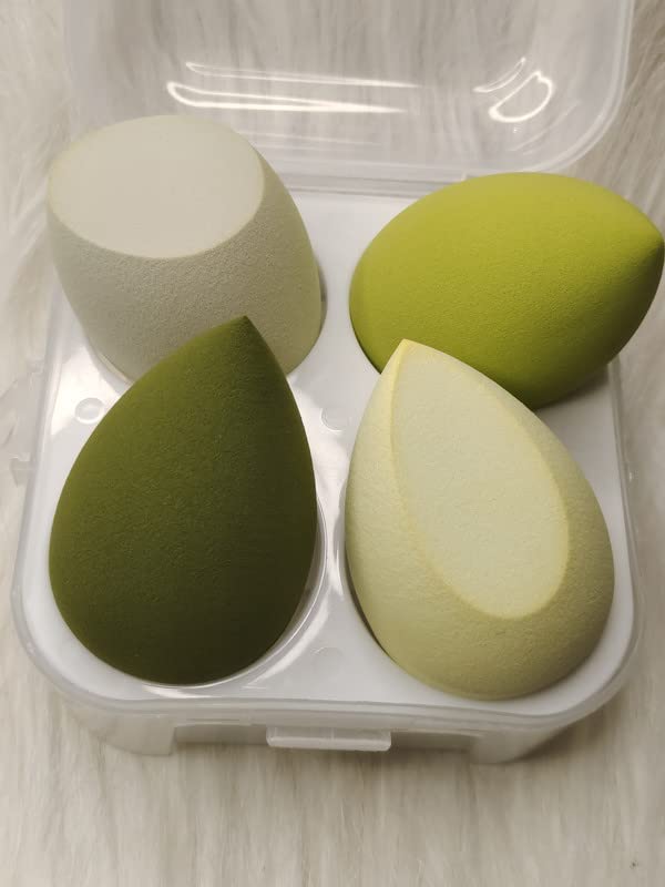 Generic 4 Piece Beauty Blender With Storage Box Makeup Sponge for Blending Face Makeup Foundation Powder Sponge Beauty Tools Women Makeup Accessories Blender Color May Vary  - Image 4