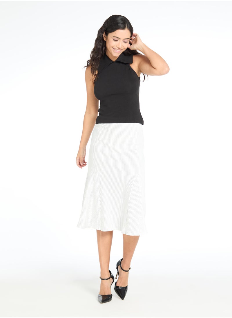 The Label Life Black Halter Collared Tank  - Image 1