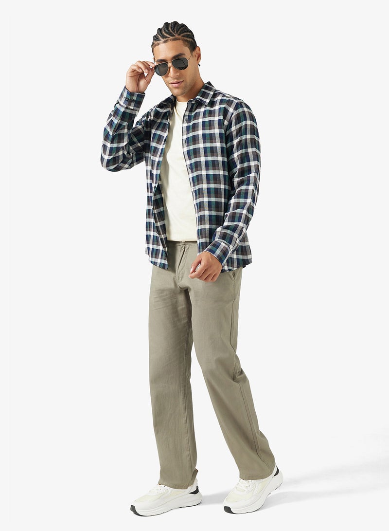 سفنتي فايف قميص كلاسيكي بقصة عادية - Image 4