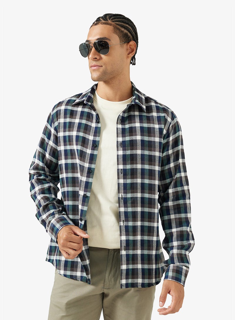 سفنتي فايف قميص كلاسيكي بقصة عادية - Image 1