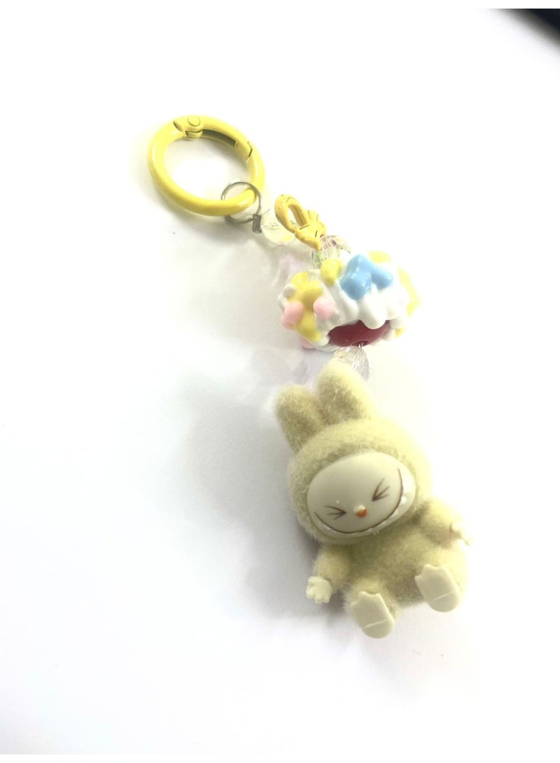 Generi New Mini Plush Cartoon Creative Keychain, Cute Rabbit Hanging Ornament - Image 2