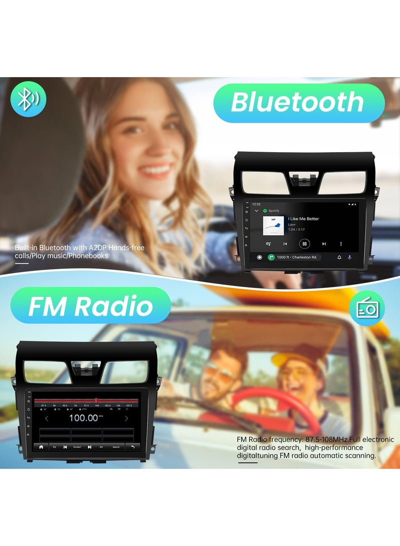 Android Car Stereo for Nissan Altima 2013 2014 2015 2016 2017 2018 2GB RAM 32GB ROM WiFi BT, 10 Inch 2.5D IPS Touch Screen with Backup Camera Included - Image 4