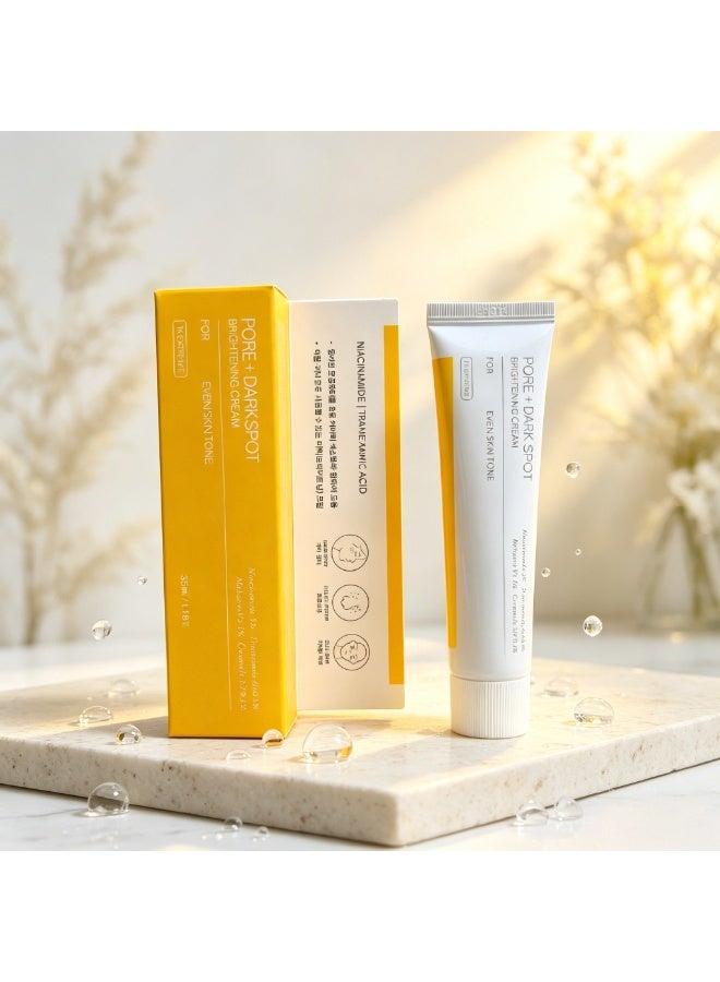Celimax Pore + Dark Spot Brightening Cream 50ml, Brightening Facial Moisturizer with Niacinamide 5% and Tranexamic Acid 2%, Helps Reduce the Appearance of Dark Spots and Discoloration While Refining Pores for a More Even-Looking Complexion - Image 2