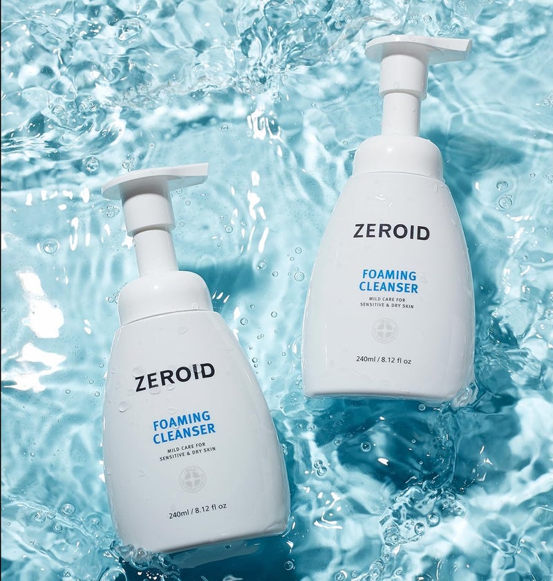 ZEROID | Foaming Cleanser | Facial Cleanser for Sensitive & Dey Skin | Mild Face Wash Care | Gentle Face Wash | Moisturizing Face Soap | Dermatologist Tested | Korean Skin Care | 8.1 fl oz (240ml) - Image 4