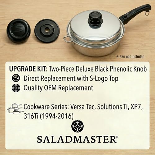 Saladmaster Replacement Lid Knob Kit for Saladmaster Pots Pans Skillets - Cookware Series: Versa Tec, Solutions Ti, XP7, 316Ti (1994-2016) - Image 2