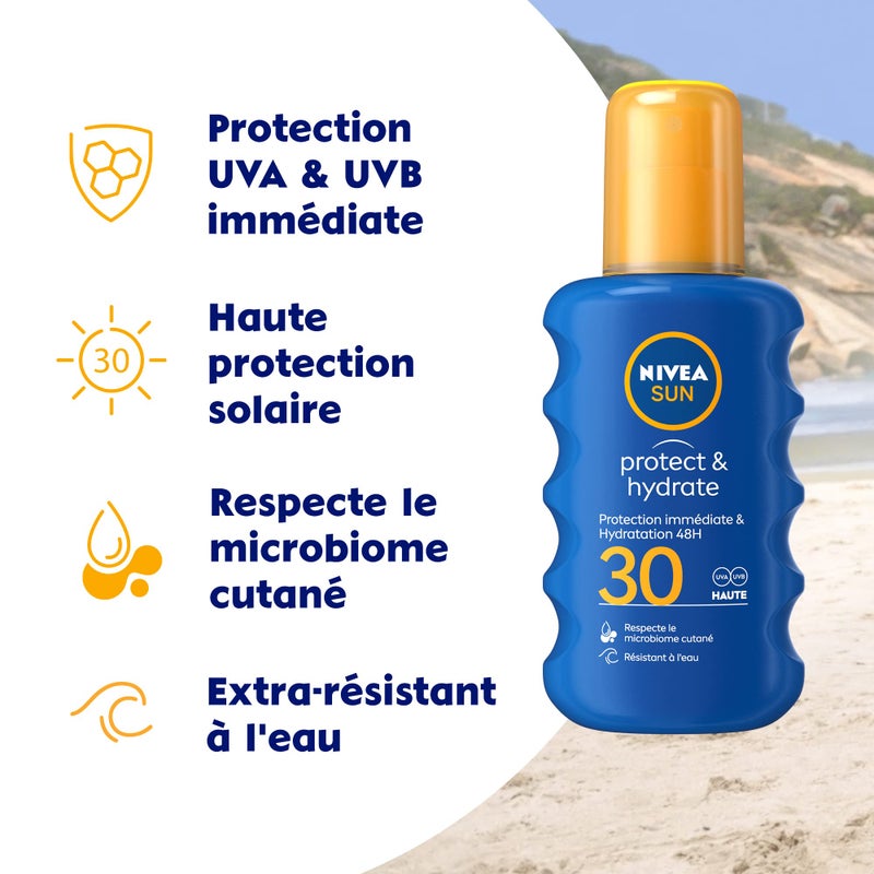 Nivea Sun by Nivea Protect & Hydrate Spray SPF30 200ml - Image 2