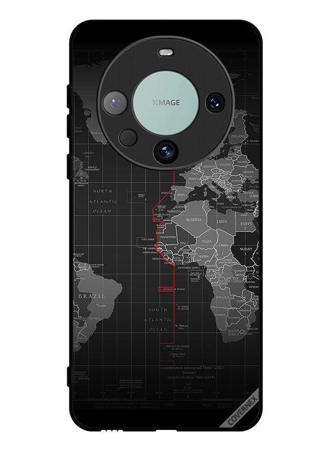 Covernex Protective Case Cover For Huawei Mate 60 Pro Plus World Map - Image 1
