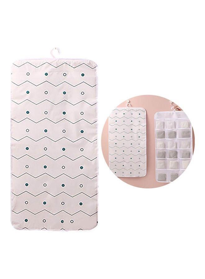 White 18-Grid Multifunctional Storage Pouch  - Image 1