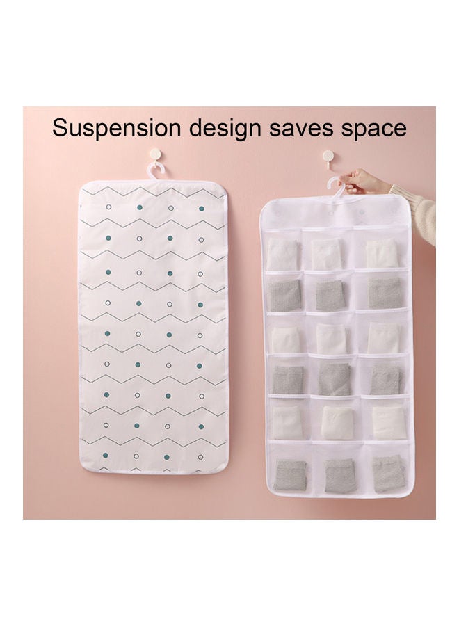 White 18-Grid Multifunctional Storage Pouch  - Image 2