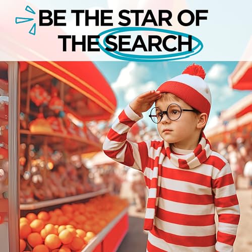 Goodscious Wheres Waldo Costume Round Glasses for Men & Women - Fake Nerd Glasses Novelty Costume - Black Circle Cosplay Round Eyeglasses Disguise for Harry Potter, Minion, Scientist Character Outfit Accessory - Image 4