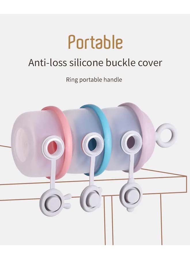 LuQu Milk Powder Container Side Opening Pink Portable Storage Box for Baby Formula Daily Use - Image 3