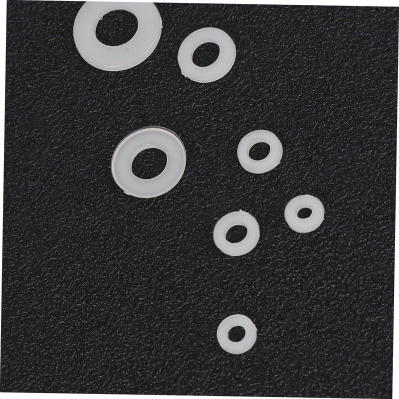M2 5 M5 White Nylon Washers Flat Gasket Rings Spacers Seals 250Pcs Industrial Fastening - Image 5