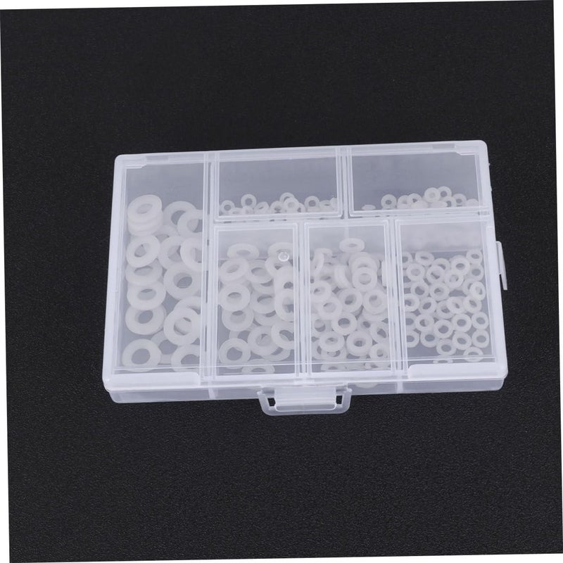 M2 5 M5 White Nylon Washers Flat Gasket Rings Spacers Seals 250Pcs Industrial Fastening - Image 4