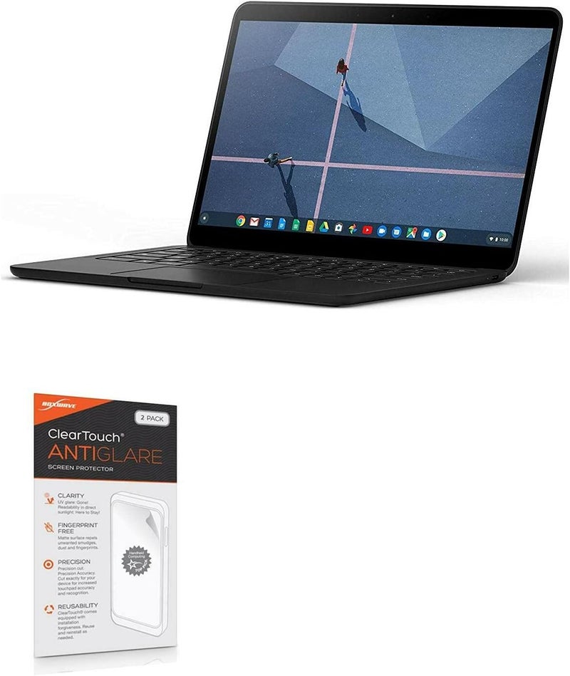 BoxWave Screen Protector Compatible with Google Pixelbook Go - ClearTouch Anti-Glare (2-Pack), Anti-Fingerprint Matte Film Skin - Image 1