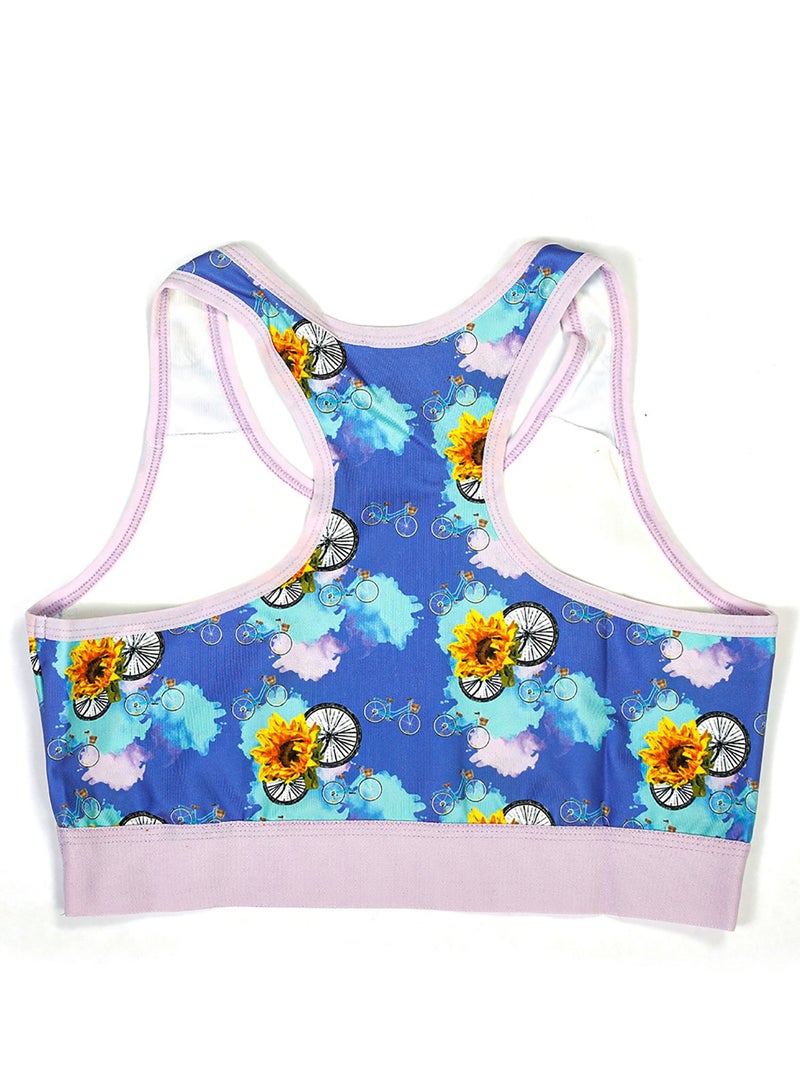 Biggdesign Women Bustier, Sleeveless, Polyester Cotton Fabric, Custom Artist Design, Sportswear for Women – Size M, Made in Turkey  - Image 2