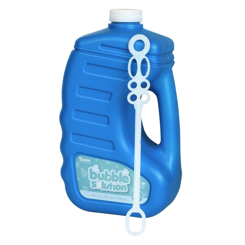 Darice 64-Ounce Bubble Solution-Includes Wand and Easy Pour Funnel Top-Works with Bubble Machines-for Weddings, Birthdays and Outdoor Events 30090907 - Image 1