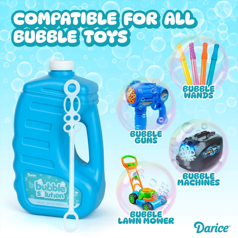 Darice 64-Ounce Bubble Solution-Includes Wand and Easy Pour Funnel Top-Works with Bubble Machines-for Weddings, Birthdays and Outdoor Events 30090907 - Image 2