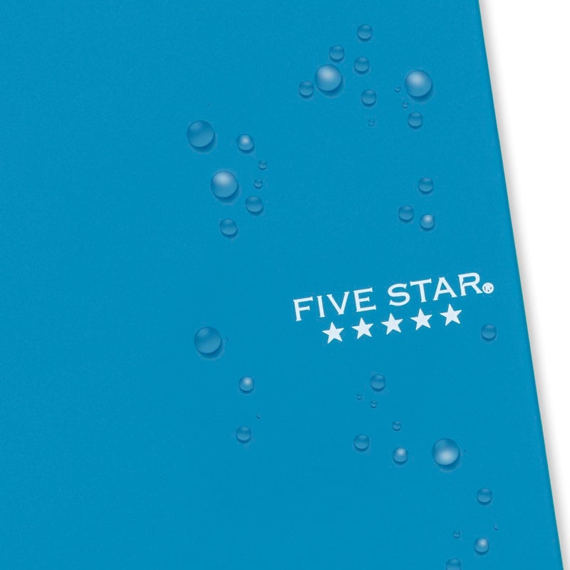 Five Star Spiral Notebooks, 6 Pack, 2 Subject, College Ruled, 9 1/2" x 6", 80 Sheets, Amethyst Purple, Sedona Orange, Seaglass Green, Tidewater Blue, Gray and Black (840029A-ECM) - Image 4