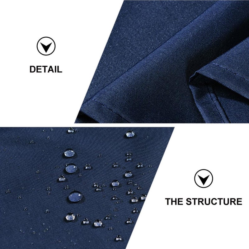 GALPADA Waterproof Polyester Bath Shower Curtain 180x180cm Thickened Blue Hanging Curtain for Bathroom Bathtub - Image 3