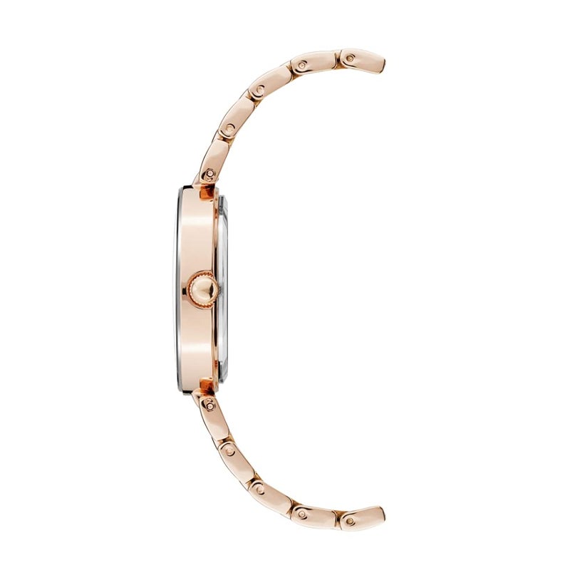 Anne Klein Women's Japanese Quartz Dress Watch with Metal Strap, Rose Gold, 16 (Model: AK/1362BYRG) - Image 2