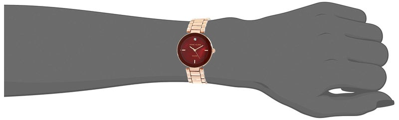 Anne Klein Women's Japanese Quartz Dress Watch with Metal Strap, Rose Gold, 16 (Model: AK/1362BYRG) - Image 5