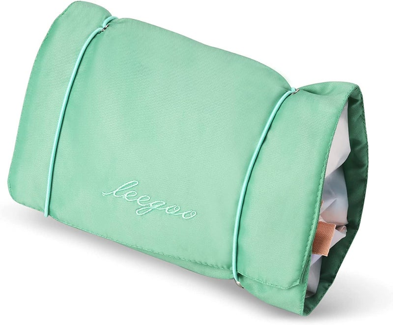 SPRADE 4 in 1 Large Capacity Makeup Organizer/Cosmetic Mesh Bag/Toiletry Pouch for Men and Women/Portable Travel Bag/Makeup Essentials/Travel Accessories(Green) - Image 4
