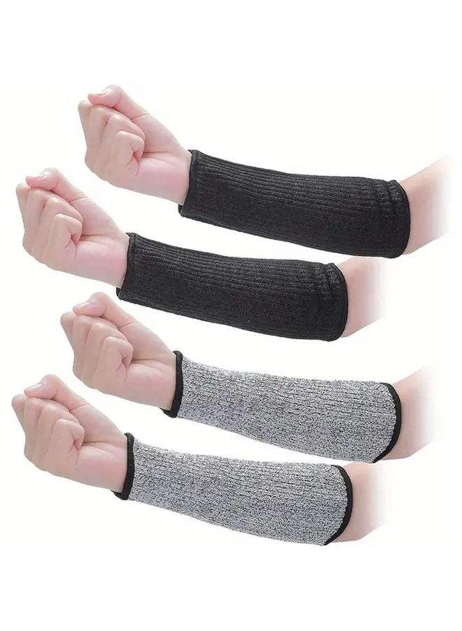 Gray Heat Resistant PVC Arm Sleeves Abrasion Protection for DIY Power Tools Work Safety - Image 3