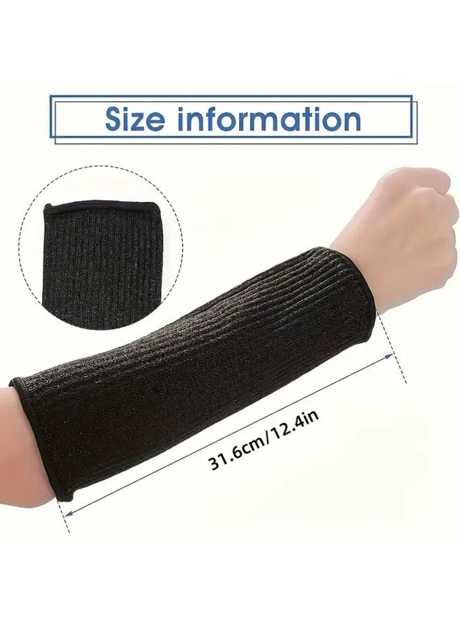 Gray Heat Resistant PVC Arm Sleeves Abrasion Protection for DIY Power Tools Work Safety - Image 5