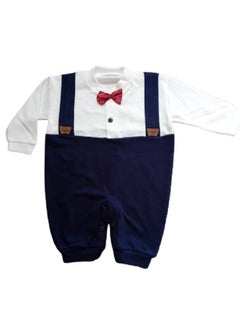 Generic Bodysuit for baby children - summer - boys - mixed cotton – round neck - with buttons  - Image 1