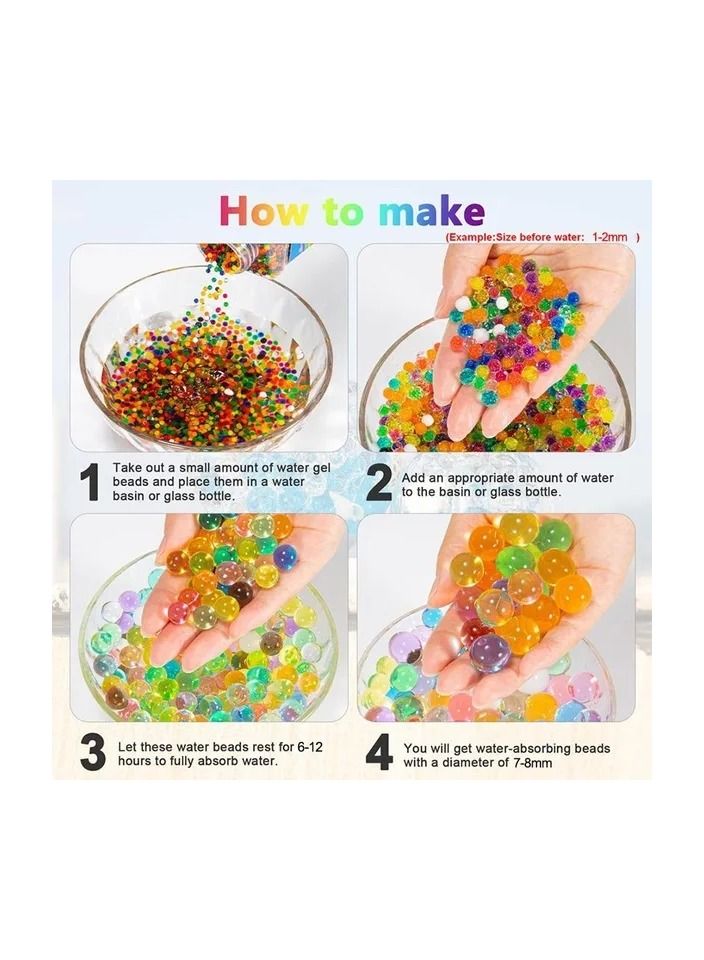 Generic 30000-Pieces/Set Hydrogel Pearl Shaped Crystal Soil Water Beads,Bio Gel Ball for Flower,Weeding Mud Growing Magic Jelly Balls  - Image 2