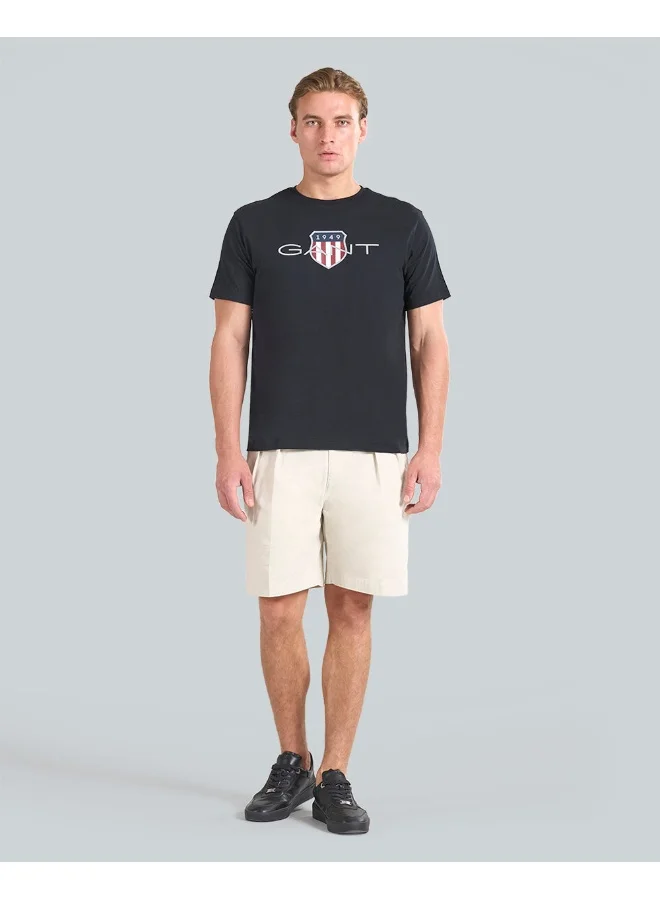 GANT Gant Regular Fit Archive Shield T-Shirt For Men (Grey Melange)