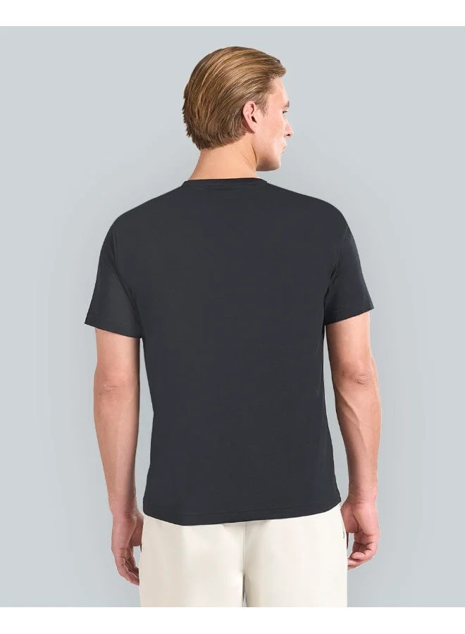 غانت تيشيرت رجالي غانت بقصة عادية وشعار الأرشيف - رمادي ميلانج