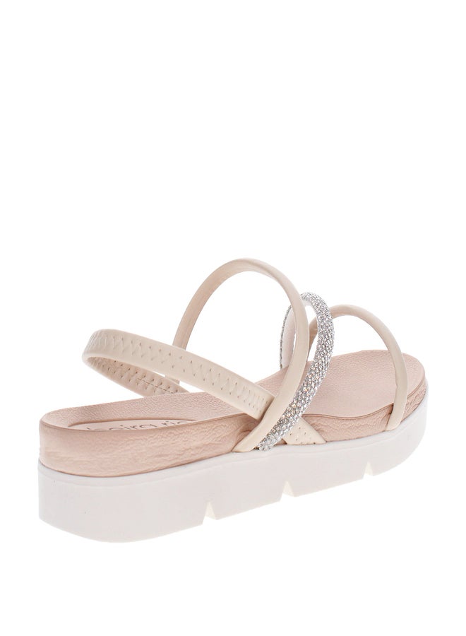 Beira Rio Slip-On Thong Sandals with Metal Accent Detail - Image 2