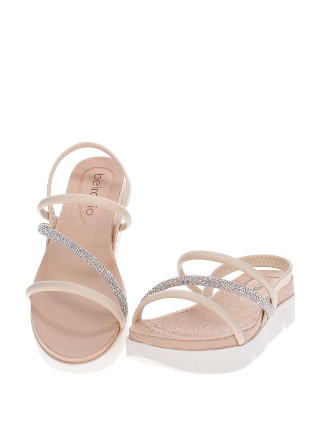 Beira Rio Slip-On Thong Sandals with Metal Accent Detail - Image 3