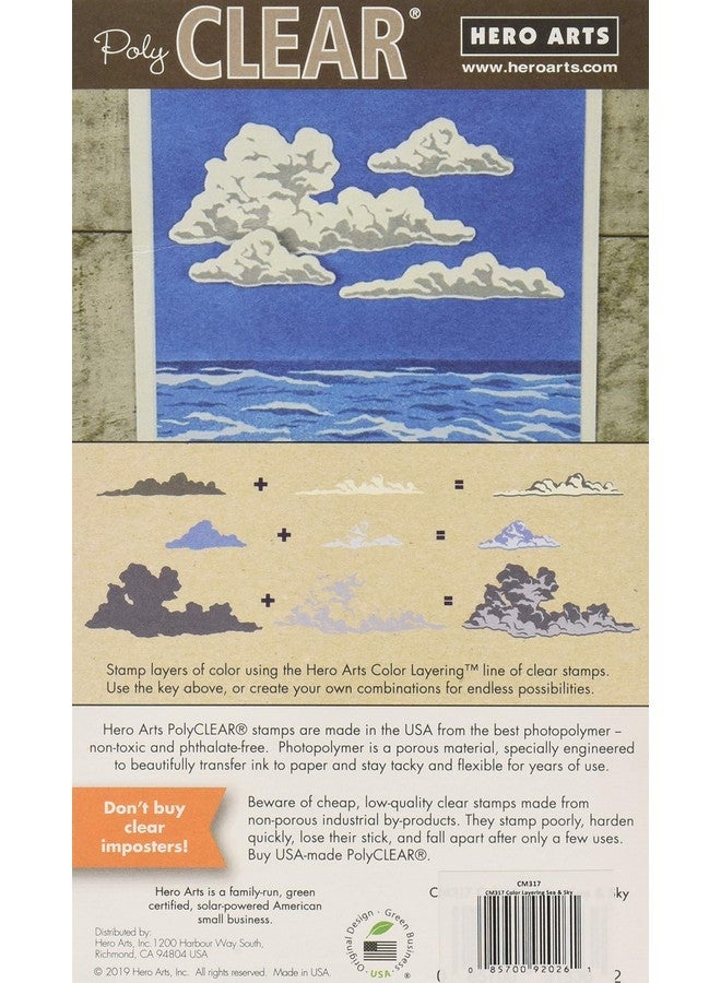Hero Arts Cm317 Clear Stampscolor Layering Sea & Sky - Image 2